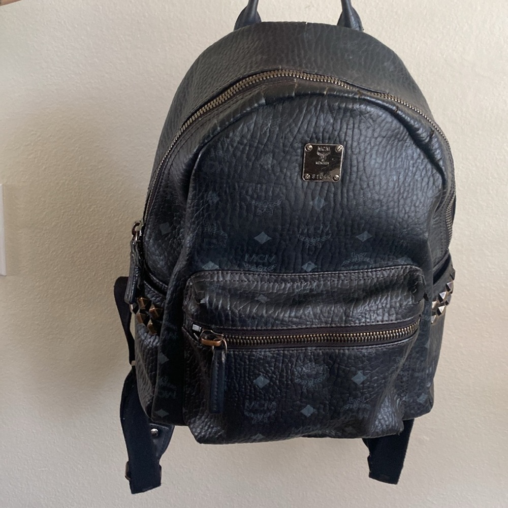 MCM Black Leather Backpack - Picture 16 of 16